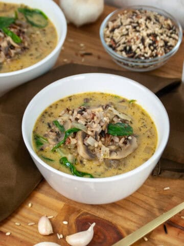 Wild Rice and Mushroom Soup