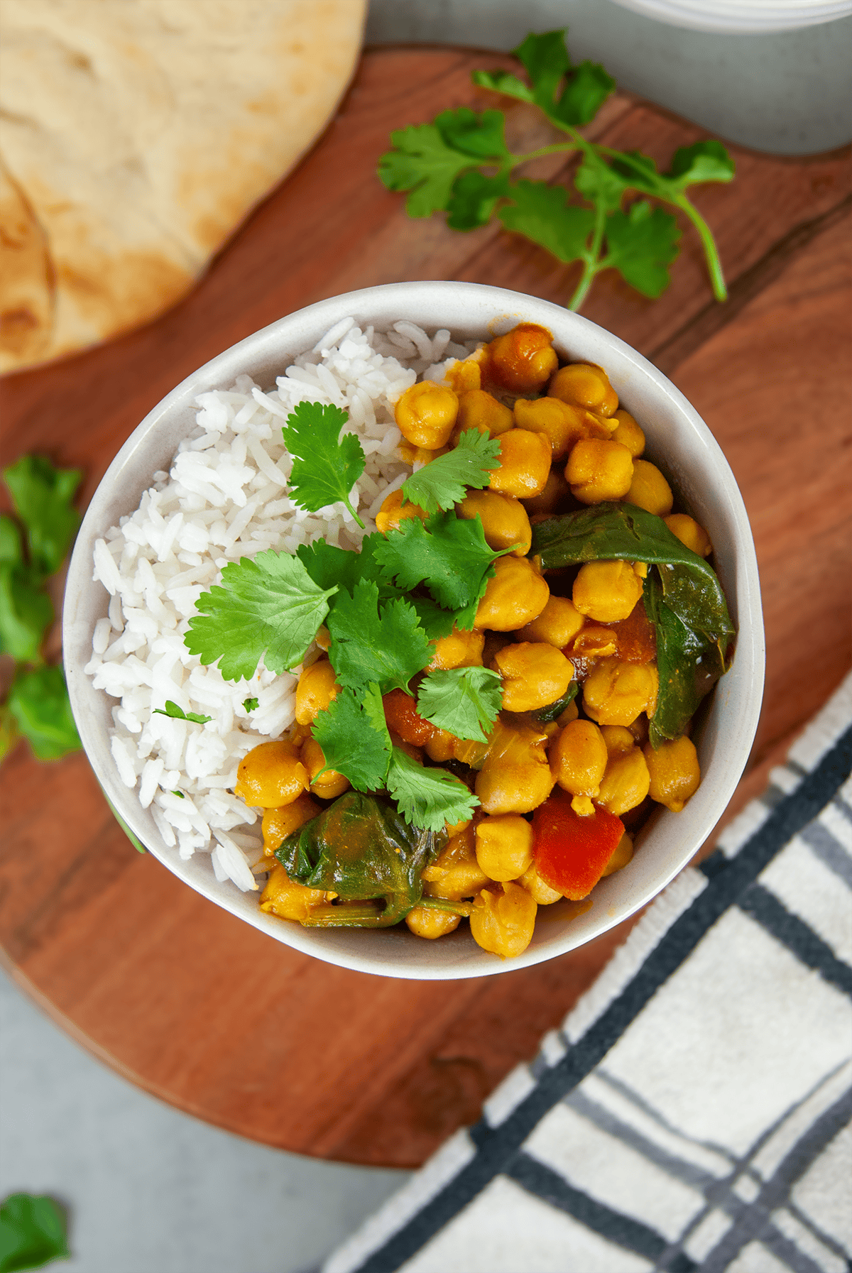 chickpea spinach curry