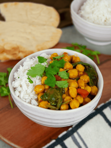 chickpea spinach curry