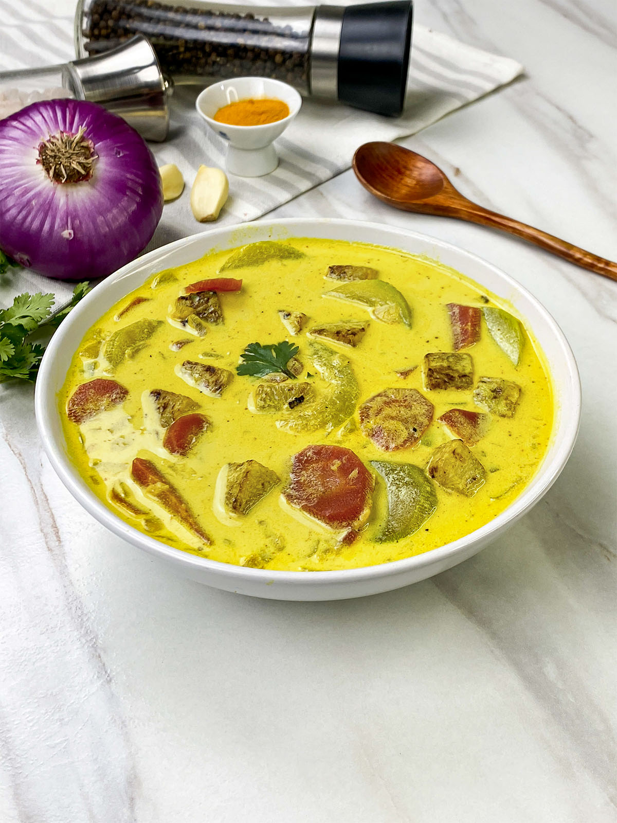 Anti-Inflammatory Turmeric Tofu Soup