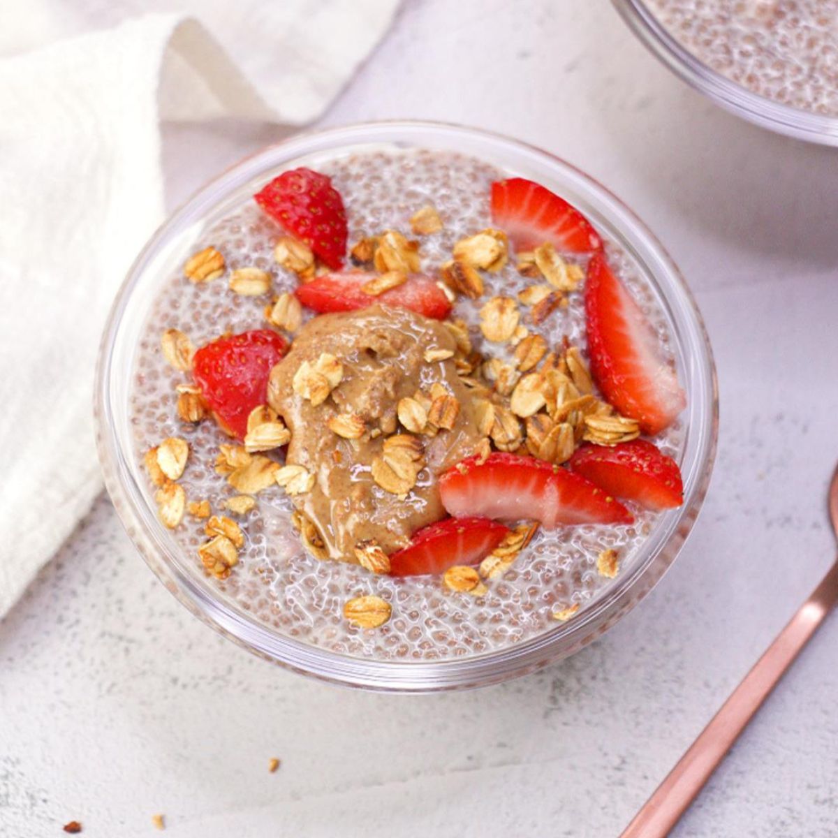 Strawberry chia pudding